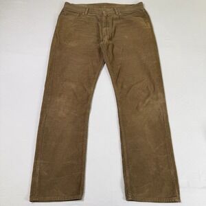 Polo Ralph Lauren Pants Men's 34x30 Brown Corduroy The Hampton Straight Preppy